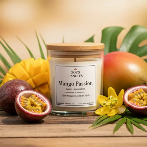 Mango Passion candle with mango and passionfruit
