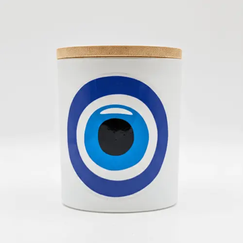 Summer Vibes Scented Candle in an Evil Eye Jar